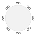 Sixteen Tama Evenly Distributed in Pairs